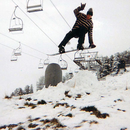 snowboard - tail grab - chamrousse (FR) - photo : remi L